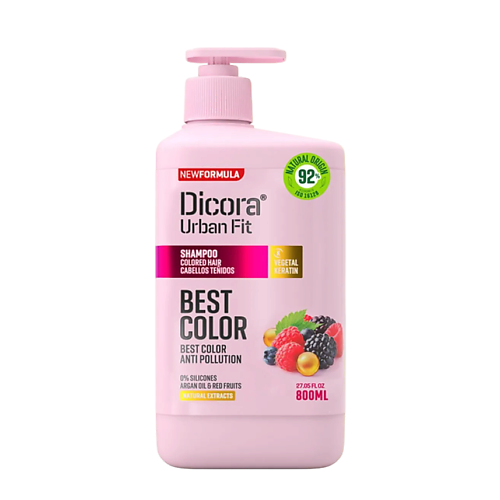 DICORA URBAN FIT Шампунь для окрашенных волос с маслом Арганы и красными фруктами 800, Шампунь для окрашенных волос с маслом Арганы и красными фруктами
DICORA URBAN FIT Шампунь для окрашенных волос с маслом Арганы и красными фруктами 800, Шампунь для окрашенных волос с маслом Арганы и красными фруктами