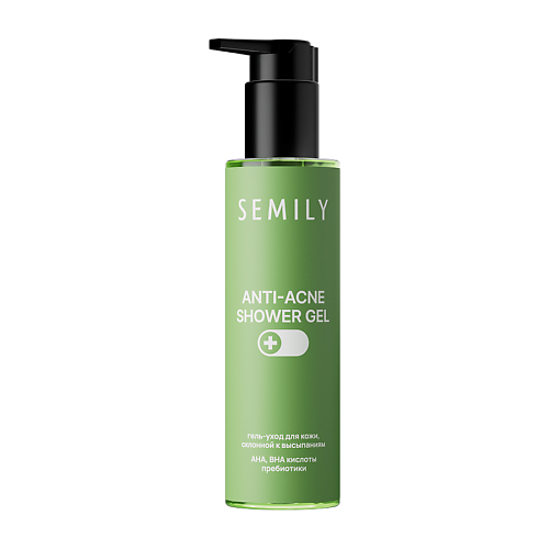 SEMILY Гель для душа ANTI-ACNE для кожи склонной к высыпаниям с АHA, BHA кислотами и пребиотиками 200, Гель для душа ANTI-ACNE для кожи склонной к высыпаниям с АHA, BHA кислотами и пребиотиками
SEMILY Гель для душа ANTI-ACNE для кожи склонной к высыпаниям с АHA, BHA кислотами и пребиотиками 200, Гель для душа ANTI-ACNE для кожи склонной к высыпаниям с АHA, BHA кислотами и пребиотиками