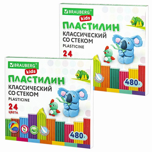 BRAUBERG Пластилин классический, Пластилин классический
BRAUBERG Пластилин классический, Пластилин классический