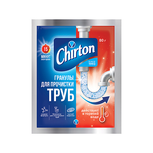 CHIRTON Средство для прочистки труб горячей водой, Средство для прочистки труб горячей водой
CHIRTON Средство для прочистки труб горячей водой, Средство для прочистки труб горячей водой