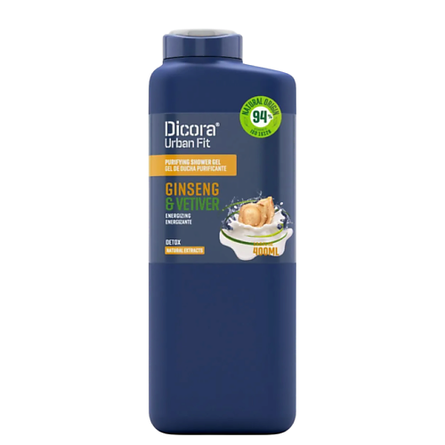 DICORA URBAN FIT Тонизирующий гель для душа «DETOX, Ginseng & Vetiver» 400, Тонизирующий гель для душа «DETOX, Ginseng & Vetiver»
DICORA URBAN FIT Тонизирующий гель для душа «DETOX, Ginseng & Vetiver» 400, Тонизирующий гель для душа «DETOX, Ginseng & Vetiver»