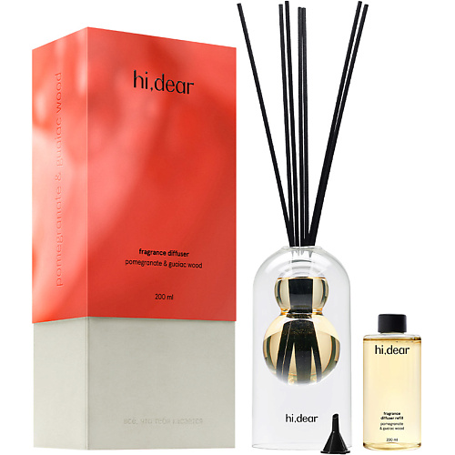 HI, DEAR Диффузор Aromatic Diffuser Pomegranate & Guaiac Wood 200, Диффузор Aromatic Diffuser Pomegranate & Guaiac Wood
HI, DEAR Диффузор Aromatic Diffuser Pomegranate & Guaiac Wood 200, Диффузор Aromatic Diffuser Pomegranate & Guaiac Wood