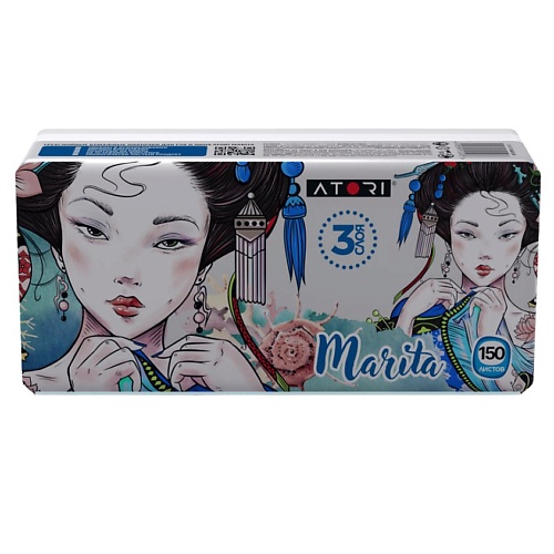 ATORI Салфетки трехслойные "MARITA" ПЭТ упаковка, Салфетки трехслойные "MARITA" ПЭТ упаковка
ATORI Салфетки трехслойные "MARITA" ПЭТ упаковка, Салфетки трехслойные "MARITA" ПЭТ упаковка
