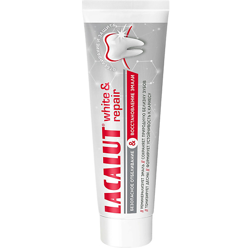 LACALUT Зубная паста White + Repair 75, Зубная паста White + Repair
LACALUT Зубная паста White + Repair 75, Зубная паста White + Repair