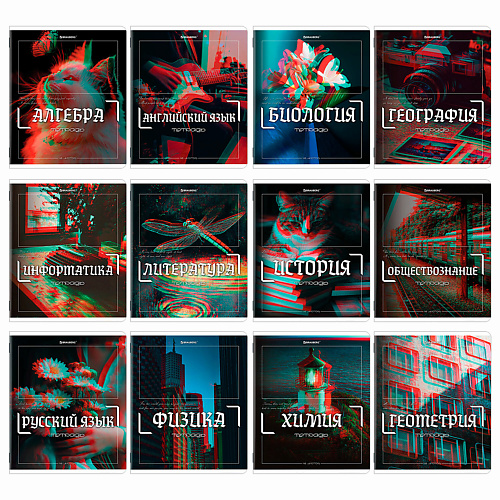 BRAUBERG Тетради предметные GLITCH, Тетради предметные GLITCH
BRAUBERG Тетради предметные GLITCH, Тетради предметные GLITCH