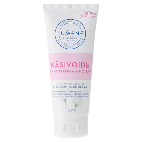 LUMENE Крем для рук для сухой кожи Klassikko Indulgent Hand Cream 100, Крем для рук для сухой кожи Klassikko Indulgent Hand Cream
LUMENE Крем для рук для сухой кожи Klassikko Indulgent Hand Cream 100, Крем для рук для сухой кожи Klassikko Indulgent Hand Cream
