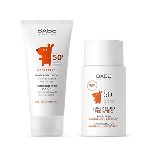 BABE Набор Лосьон детский солнцезащитный SPF 50+ и солнцезащитный суперфлюид SPF50, Набор Лосьон детский солнцезащитный SPF 50+ и солнцезащитный суперфлюид SPF50
BABE Набор Лосьон детский солнцезащитный SPF 50+ и солнцезащитный суперфлюид SPF50, Набор Лосьон детский солнцезащитный SPF 50+ и солнцезащитный суперфлюид SPF50