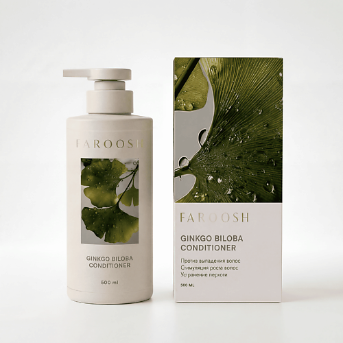 FAROOSH Ginkgo Biloba кондиционер для волос 500, Ginkgo Biloba кондиционер для волос
FAROOSH Ginkgo Biloba кондиционер для волос 500, Ginkgo Biloba кондиционер для волос