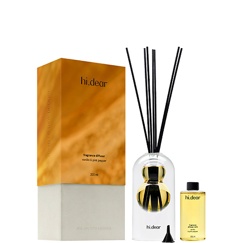 HI, DEAR Диффузор Ваниль и Перец Vanilla & Pink Pepper 200, Диффузор Ваниль и Перец Vanilla & Pink Pepper
HI, DEAR Диффузор Ваниль и Перец Vanilla & Pink Pepper 200, Диффузор Ваниль и Перец Vanilla & Pink Pepper