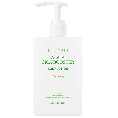 S.NATURE Лосьон для тела с центеллой азиатской Aqua Cica Booster 300, Лосьон для тела с центеллой азиатской Aqua Cica Booster
S.NATURE Лосьон для тела с центеллой азиатской Aqua Cica Booster 300, Лосьон для тела с центеллой азиатской Aqua Cica Booster