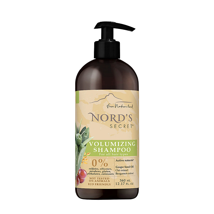 Шампуни NORD'S SECRET Шампунь для объема волос «Овес и масло ...