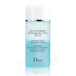 Отзывы DIOR Двухфазное средство для мгновенного снятия макияжа с глаз с экстрактом чистой лилии Duo Express Demaquillant Yeux