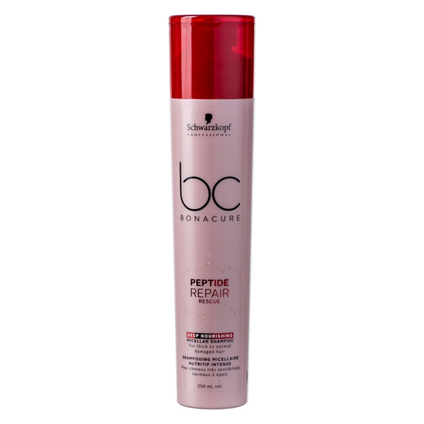 BONACURE Интенсивный питательный мицеллярный шампунь Bonacure Peptide Repair Rescue
BONACURE Интенсивный питательный мицеллярный шампунь Bonacure Peptide Repair Rescue