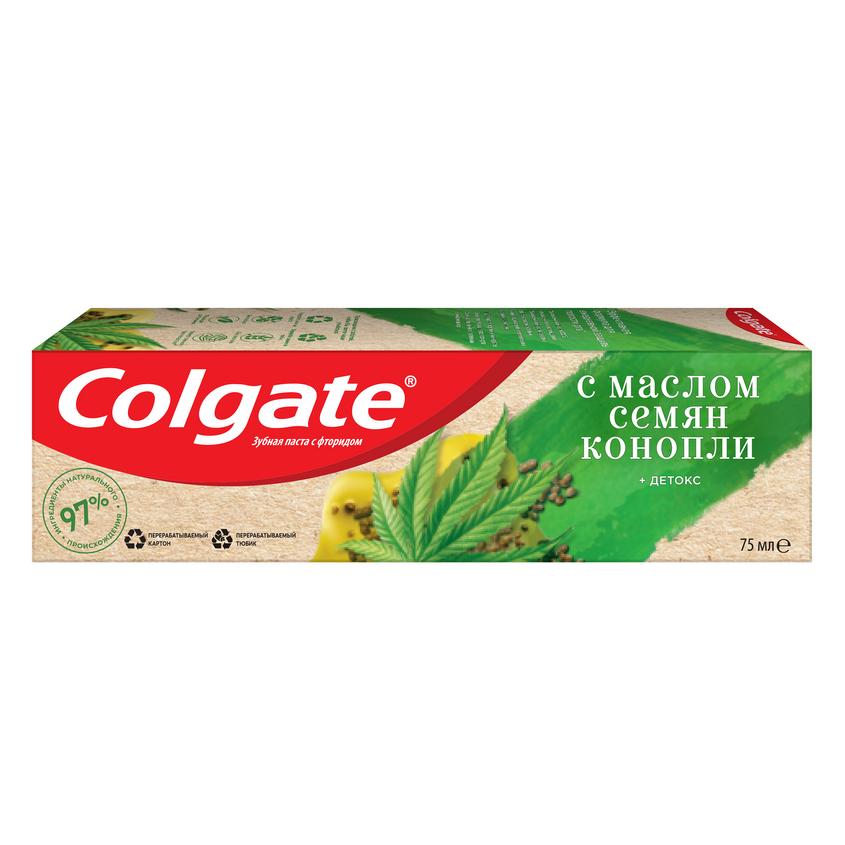 COLGATE Зубная паста с натуральными ингредиентами Naturals "Детокс с Маслом семян Конопли"
COLGATE Зубная паста с натуральными ингредиентами Naturals "Детокс с Маслом семян Конопли"