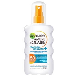 GARNIER Cолнцезащитный спрей для тела SPF50 Чистая защита +