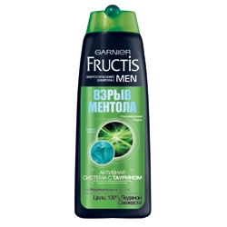 Шампуни GARNIER Шампунь для мужчин Fructis - Взрыв ментола – купить в ...