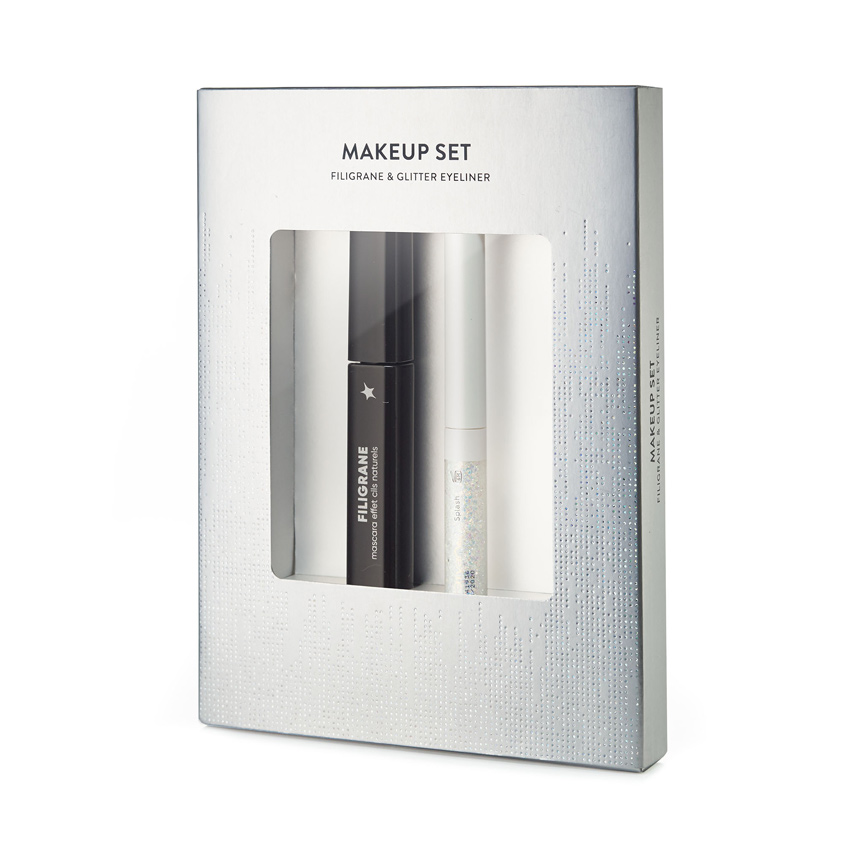 Тушь ЛЭТУАЛЬ Макияжный набор FILIGRANE & Glitter Eyeliner (holographic