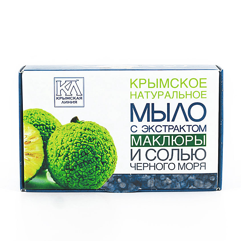 КРЫМСКАЯ ЛИНИЯ Крымское натуральное мыло "С экстрактом маклюры и солью Черного моря"
КРЫМСКАЯ ЛИНИЯ Крымское натуральное мыло "С экстрактом маклюры и солью Черного моря"