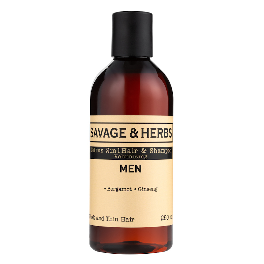 SAVAGE&HERBS Мужской укрепляющий шампунь и гель для душа 2 в 1 с бергамотом и женьшенем
SAVAGE&HERBS Мужской укрепляющий шампунь и гель для душа 2 в 1 с бергамотом и женьшенем
