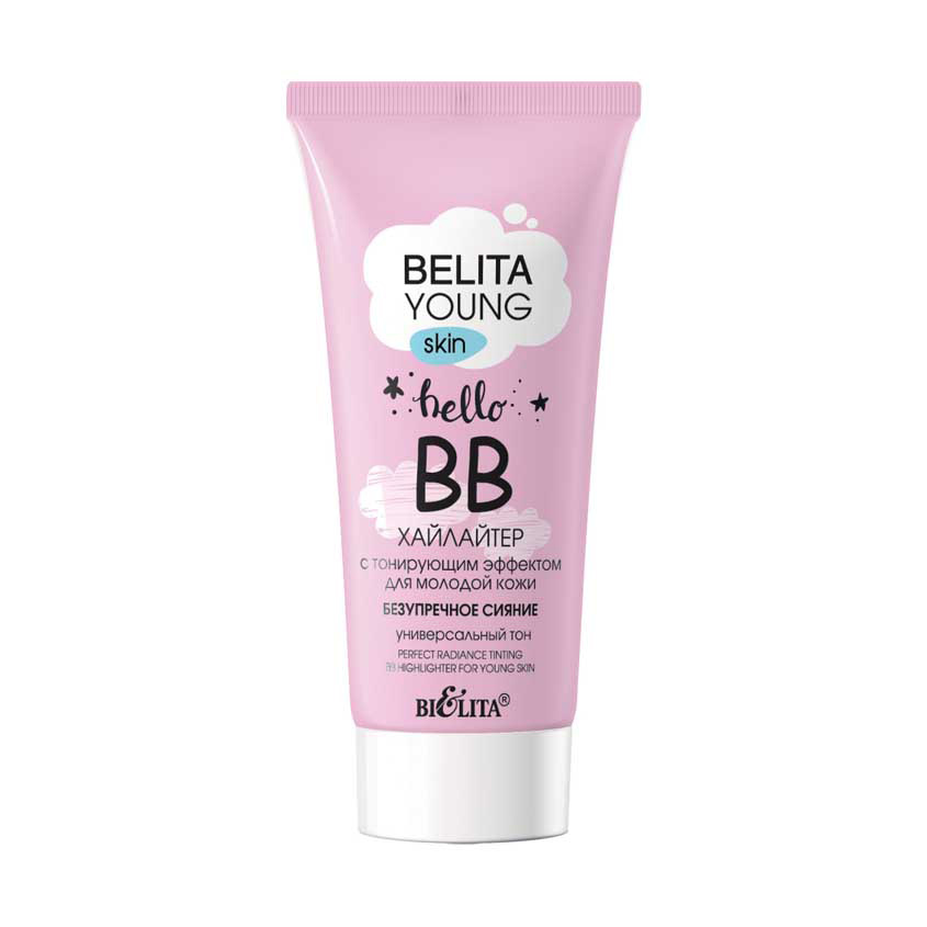 БЕЛИТА YOUNG SKIN «Безупречное сияние» ВВ-хайлайтер с тонирующим эффектом для молодой кожи
БЕЛИТА YOUNG SKIN «Безупречное сияние» ВВ-хайлайтер с тонирующим эффектом для молодой кожи
