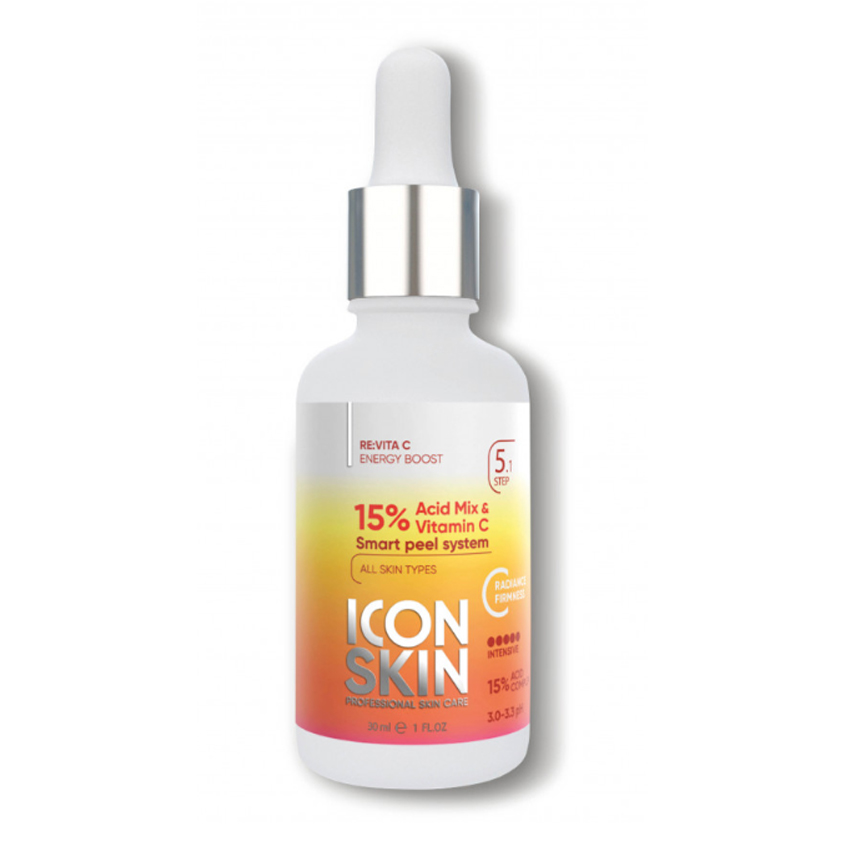ICON SKIN Пилинг для лица с витамином С 15% комплексом кислот. Для сияния и осветления кожи всех типов
ICON SKIN Пилинг для лица с витамином С 15% комплексом кислот. Для сияния и осветления кожи всех типов
