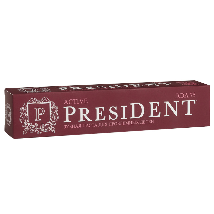 Зубные пасты PRESIDENT Зубная паста PRESIDENT Active (75 RDA) – купить ...