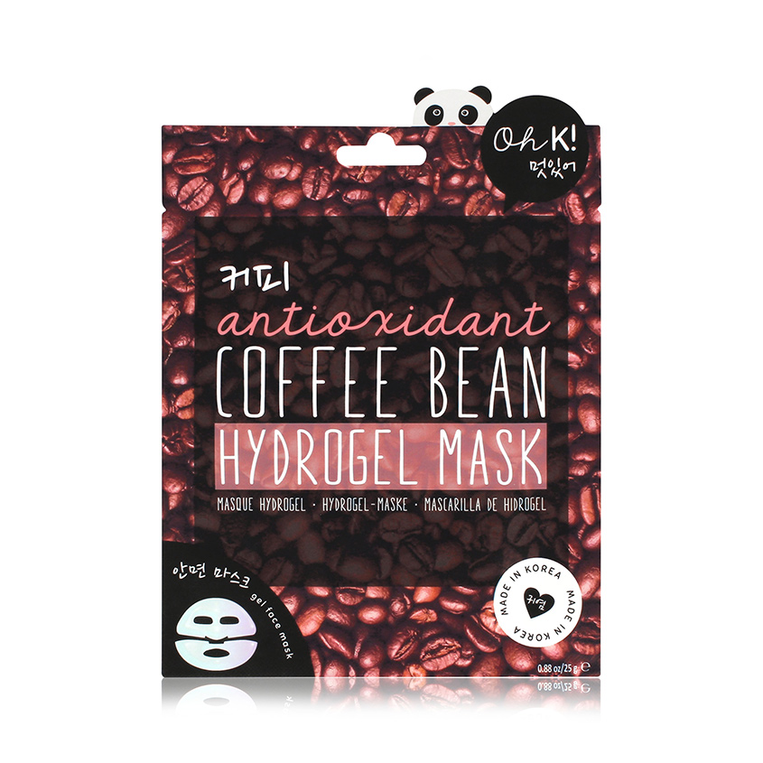 OH K! COFFEE BEAN HYDROGEL MASK Маска для лица гидрогелевая увлажняющая с антиоксидантами "кофейные бобы"
OH K! COFFEE BEAN HYDROGEL MASK Маска для лица гидрогелевая увлажняющая с антиоксидантами "кофейные бобы"
