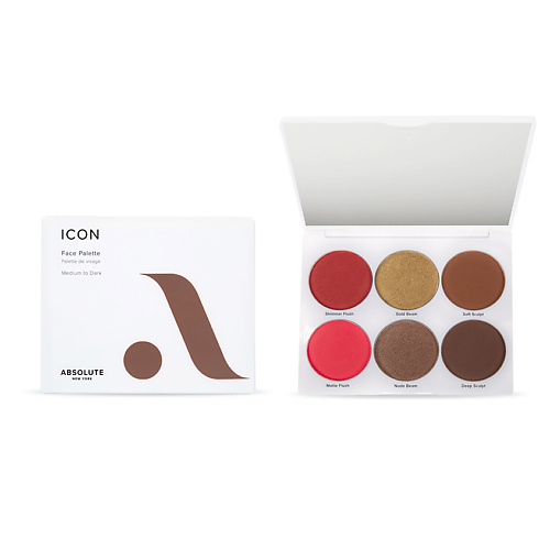 ABSOLUTE NEW YORK Палетка для лица: румяна, хайлайтер, контурирующая пудра ICON FACE PALETTE
ABSOLUTE NEW YORK Палетка для лица: румяна, хайлайтер, контурирующая пудра ICON FACE PALETTE