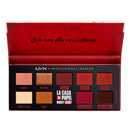 NYX Professional Makeup Палетка теней для век "CASA DE PAPEL PALETTE EL PROFESOR", Палетка теней для век "CASA DE PAPEL PALETTE EL PROFESOR"
NYX Professional Makeup Палетка теней для век "CASA DE PAPEL PALETTE EL PROFESOR", Палетка теней для век "CASA DE PAPEL PALETTE EL PROFESOR"