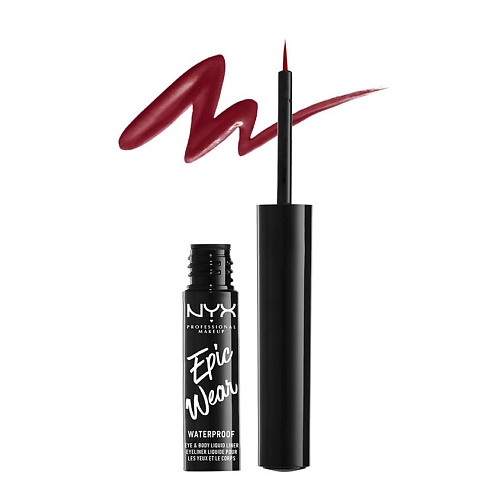 NYX Professional Makeup Водостойкий матовый лайнер для глаз EPIC WEAR EYE & BODY LIQUID LINER
NYX Professional Makeup Водостойкий матовый лайнер для глаз EPIC WEAR EYE & BODY LIQUID LINER
