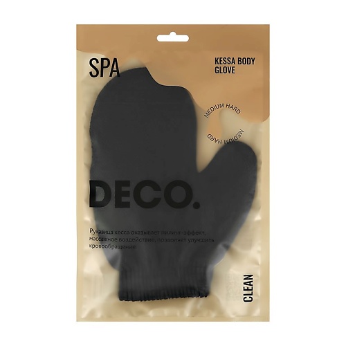DECO. Мочалка-рукавица для тела кесса kallyeas мочалка шар для тела