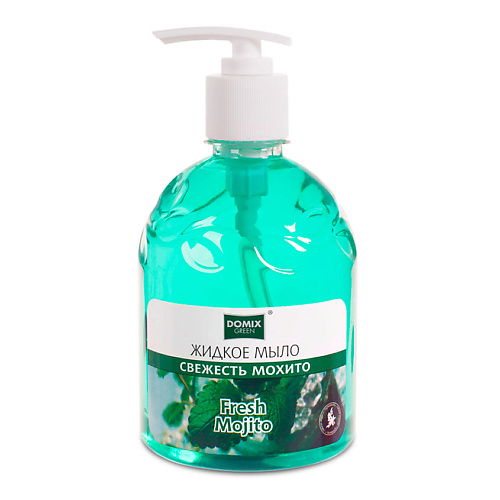 Мыло жидкое DOMIX GREEN Жидкое мыло Свежесть мохито средства для ванной и душа domix green жидкое мыло свежесть мохито