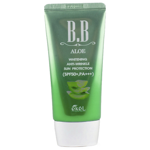 EKEL Тональный ББ крем с Алоэ Увлажняющий BB Cream Aloe Sun Protection SPF50+ PA+++