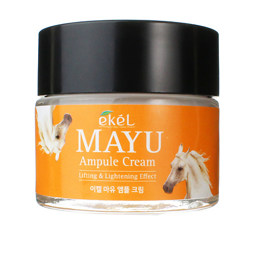 Крем для лица EKEL Крем для лица с Лошадиным жиром Ампульный Ampule Cream Mayu цена и фото