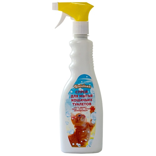 Средство против запаха и пятен UNICLEAN Спрей для мытья кошачьих туалетов гель пчелодар для мытья кошачьих туалетов 500 мл