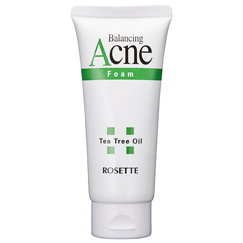 Крем для умывания ROSETTE Acne Foam Пенка для умывания для проблемной кожи с натуральным маслом чайного дерева мусс для умывания 19lab пенка для умывания anti acne для проблемной и жирной кожи