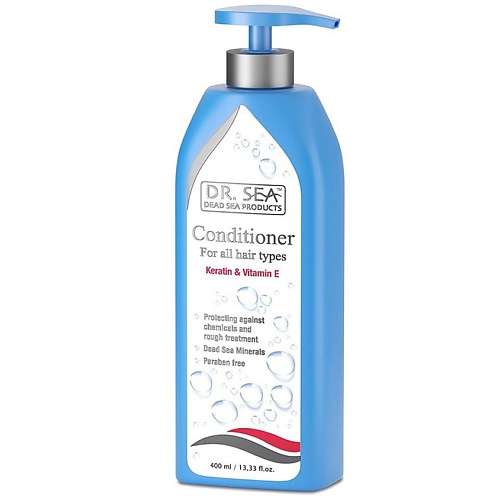 Кондиционер для волос DR. SEA Питательно-восстанавливающий кондиционер для волос с кератином и витамином Е, большой объем