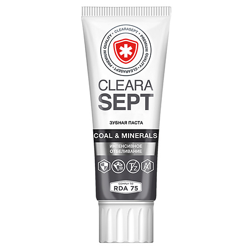 CLEARASEPT зубная паста Интенсивное отбеливание clearasept зубная паста интенсивное отбеливание