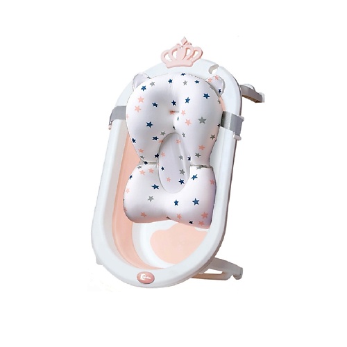 LALA-KIDS Комплект для купания новорожденных, ванночкча + матрасик, бирюзовый MPL123508