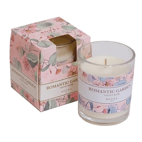 Свеча CERAS ROURA Свеча ароматизированная в стакане Романтический сад свеча ceras roura свеча ароматизированная в стакане розовый соблазн