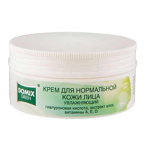 Купить Кремы для лица, DOMIX GREEN Увлажняющий крем для нормальной кожи лица с гиалуроновой кислотой, витаминами A, E 75