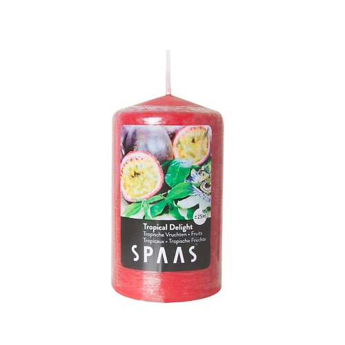 SPAAS Свеча-столбик ароматическая Тропический восторг 1 spaas свеча столбик бронзовый неароматизированная 1