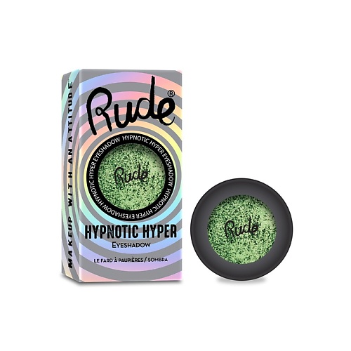 

RUDE Тени для век HYPNOTIC HYPER EYESHADOW тон wave rave, Тени для век HYPNOTIC HYPER EYESHADOW тон wave rave