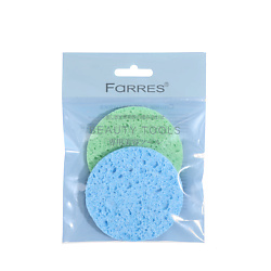 Набор 2 целлюлозных спонжа для очищения лица