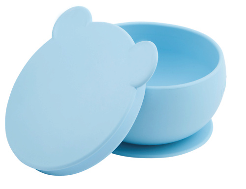 MINIKOIOI Bowly Детская глубокая тарелка миска с присоской и крышкой 0+ minikoioi portions детская секционная тарелка с присоской силикон 0