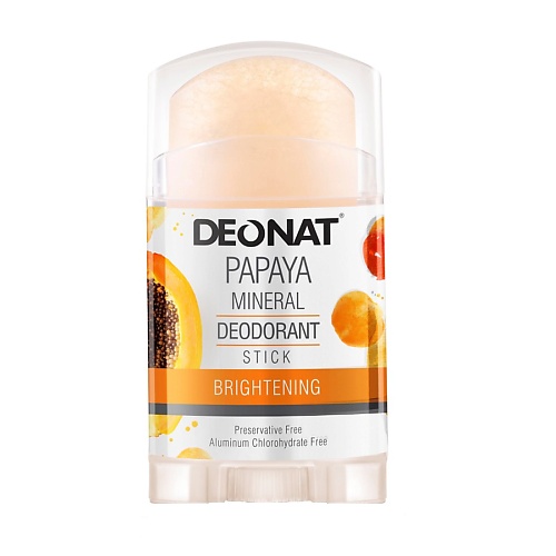 фото Деонат натуральный минеральный дезодорант (квасцы аммонийные) с экстрактом папайи 100 гр