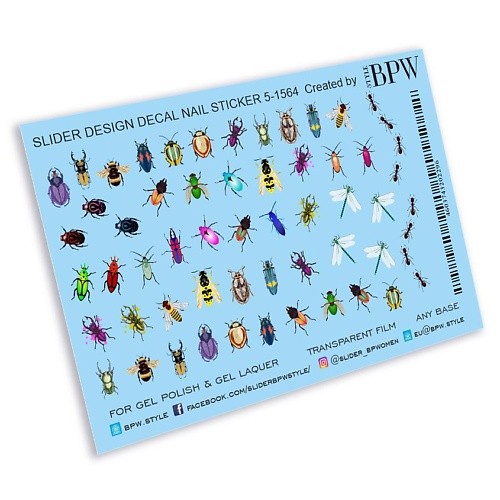 Слайдеры BPW.STYLE Слайдер-дизайн Жуки жуки на булавках