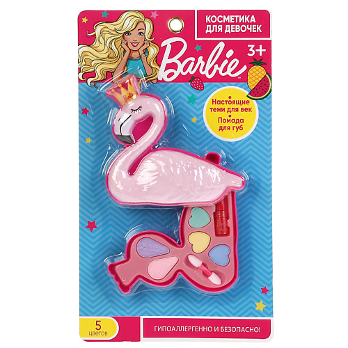 Палетки для лица  Летуаль МИЛАЯ ЛЕДИ Набор: тени, помада на блистере Barbie