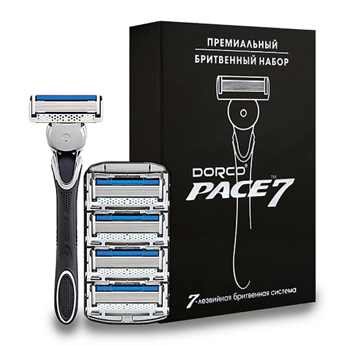 

DORCO Подарочный набор PACE7 с серебристым тиснением, Подарочный набор PACE7 с серебристым тиснением