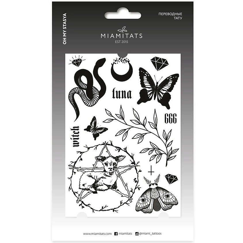 Изображение товара Переводные тату MiamiTats OH MY STASYA водостойкие 1 шт